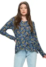 Yak & Yeti Soft Boho Floral Sweater