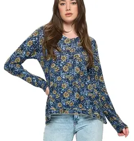 Yak & Yeti Soft Boho Floral Sweater