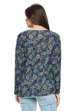 Yak & Yeti Soft Boho Floral Sweater