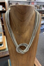 Sea Lily Piano Wire Large Knot Necklace