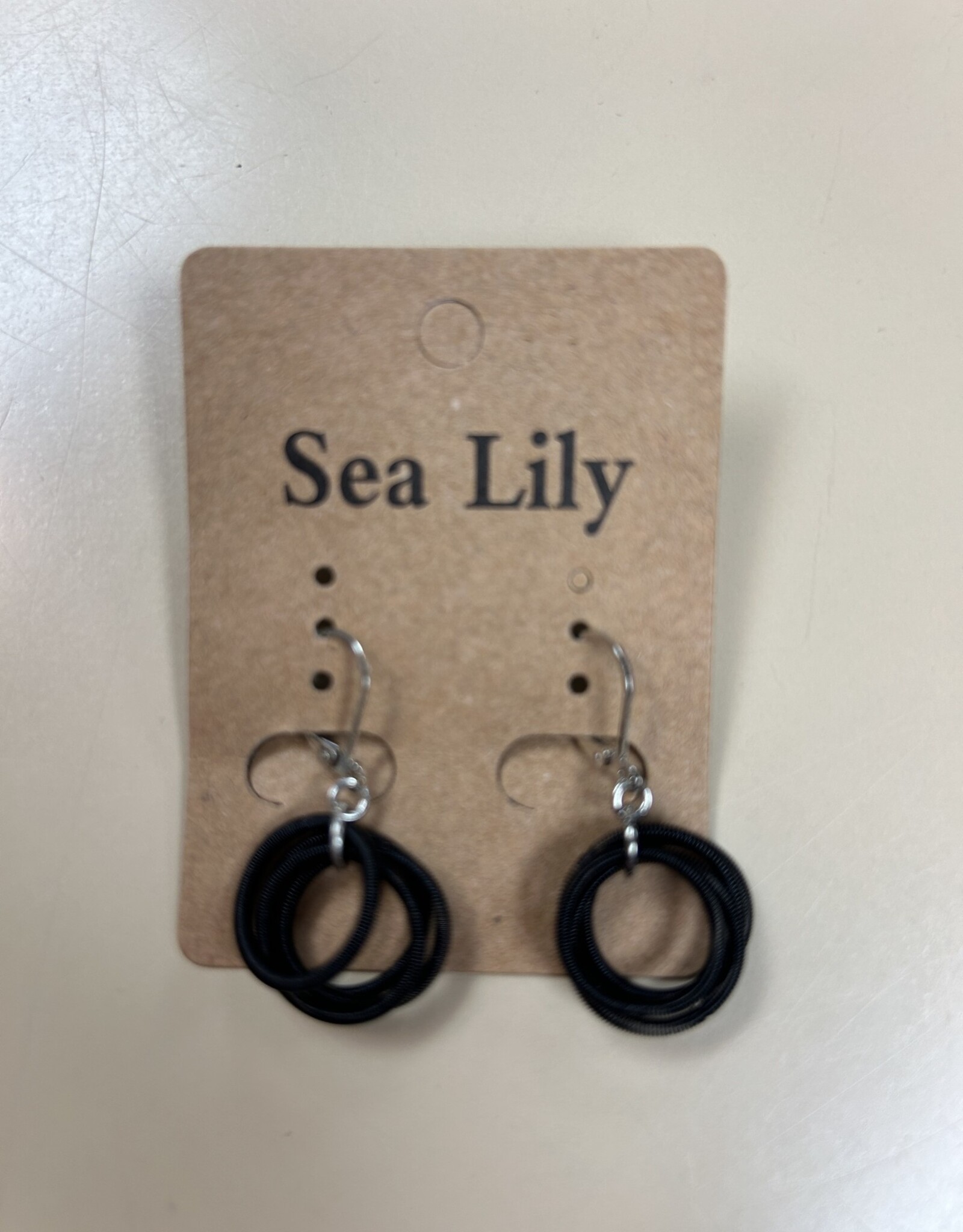 Sea Lily Piano Wire Loop Earring