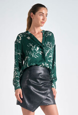 Elan International Floral Printed Button-Up Blouse