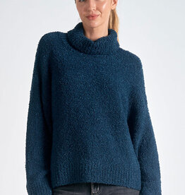 Elan International Textured Turtleneck Sweater