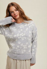 Wishlist Floral Brushed Sweater