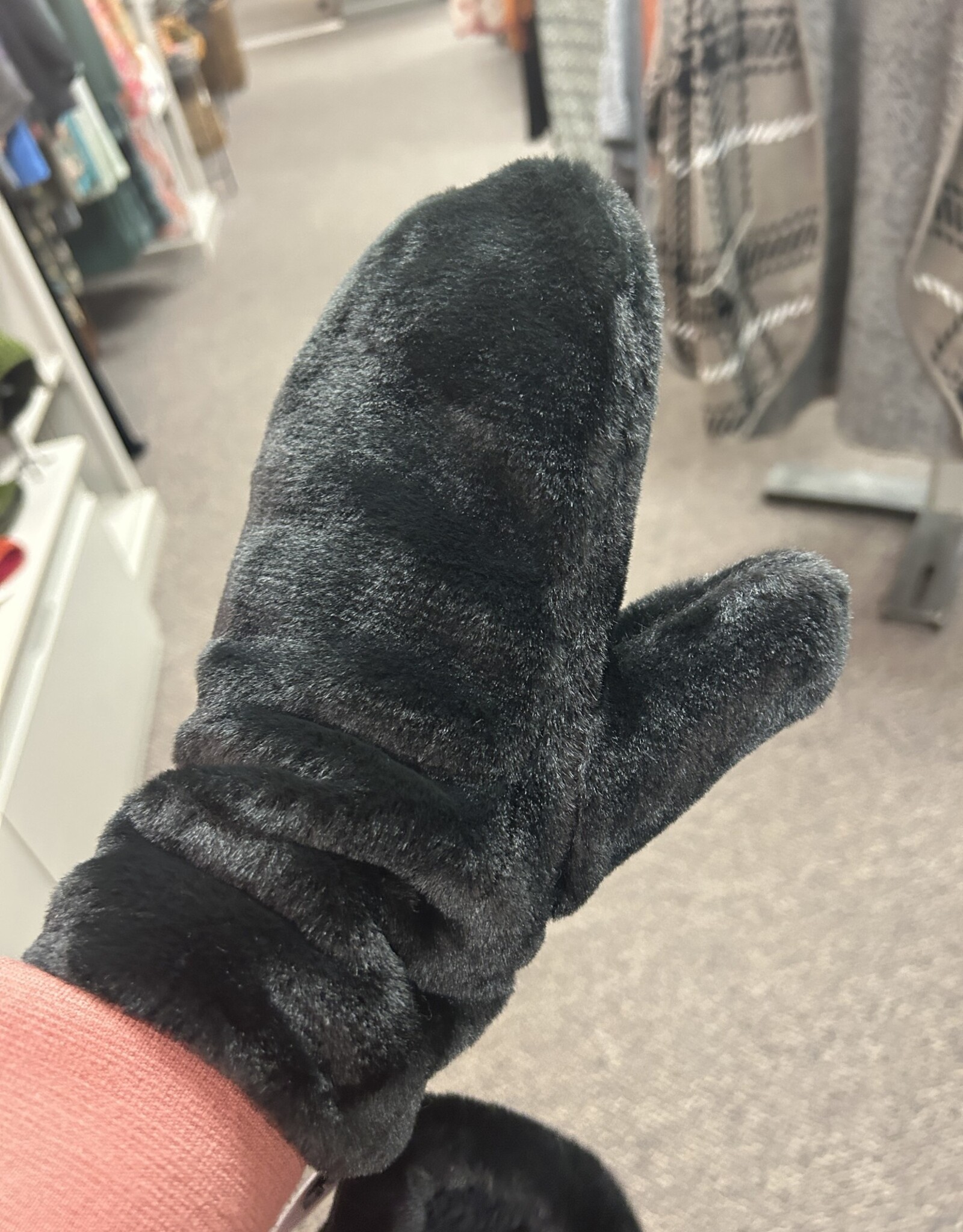 Faux Fur Mittens