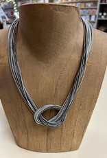 Sea Lily Piano Wire Large Knot Necklace