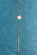 J&I 14k Double Layer Necklace