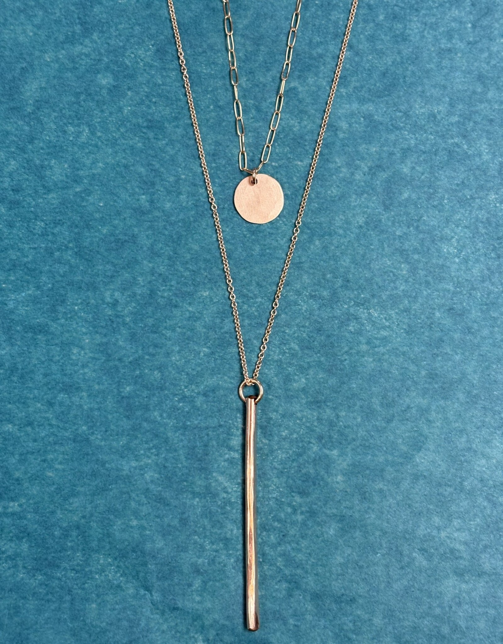 J&I 14k Double Layer Necklace