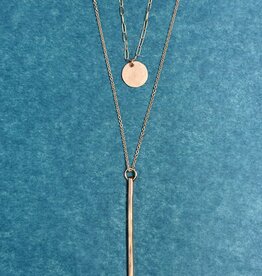 J&I 14k Double Layer Necklace