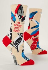 Blue Q Women's Funny Crew Socks