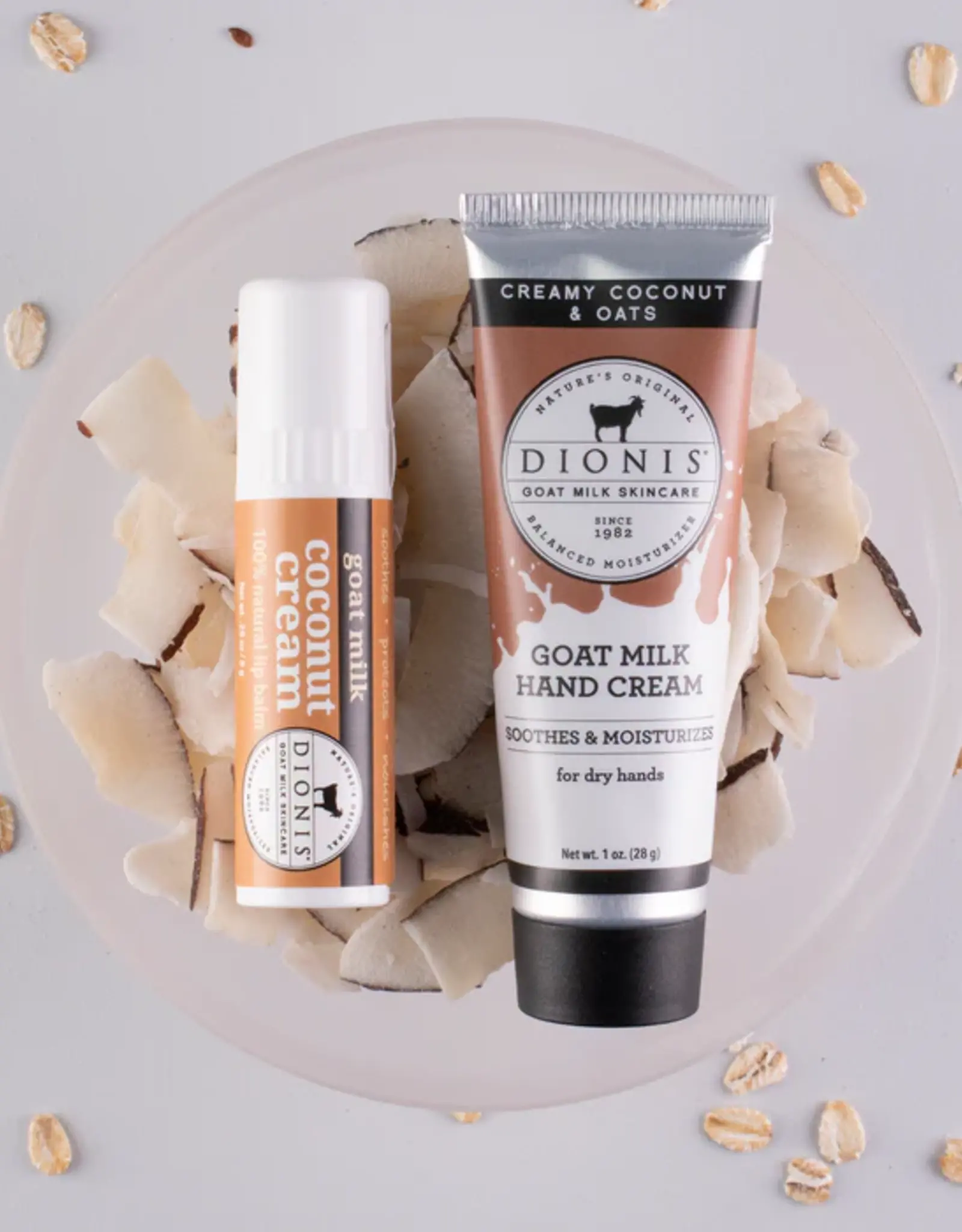 Dionis Goat Milk Skincare Goat Milk Lip Balm & Hand Cream Set