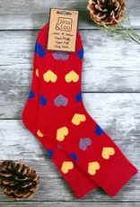 Happy Hearts Ribbed Sock