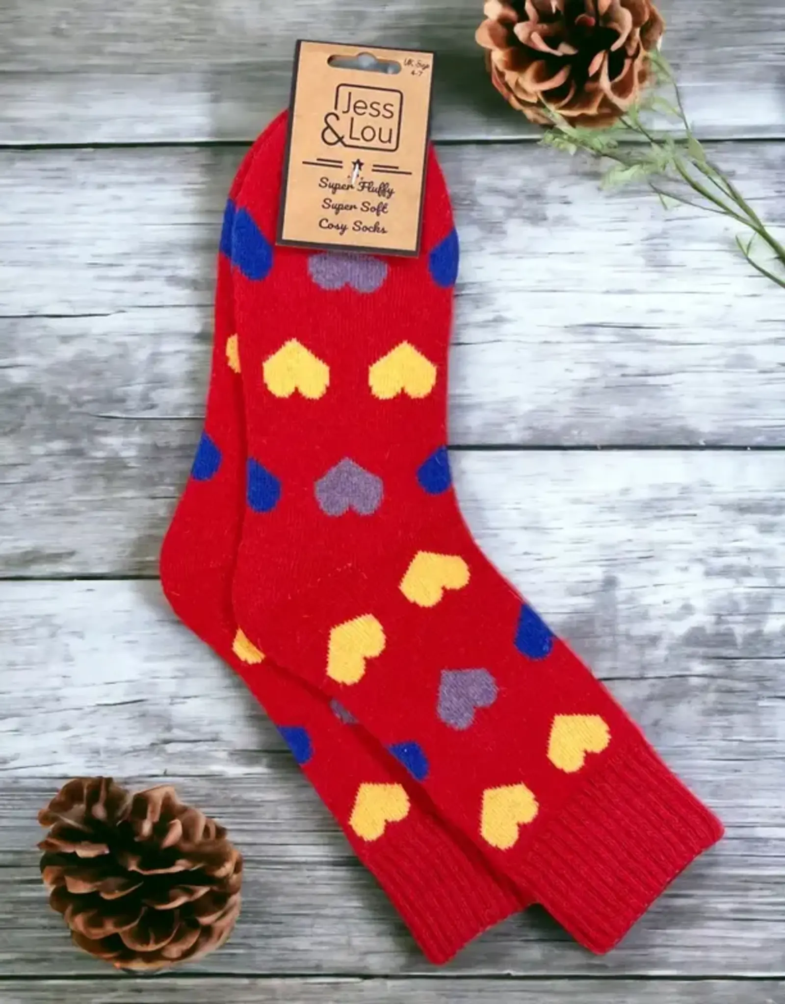 Happy Hearts Ribbed Sock
