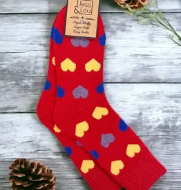 Happy Hearts Ribbed Sock