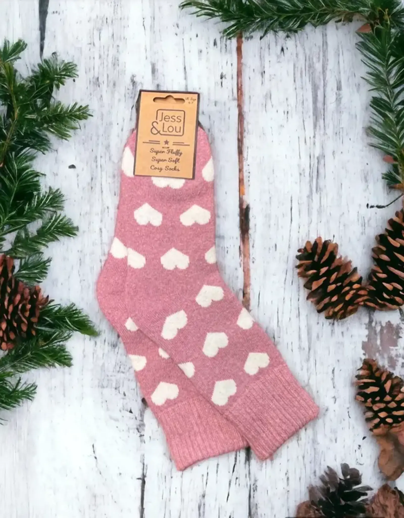 Happy Hearts Ribbed Sock
