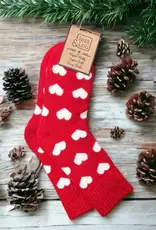 Happy Hearts Ribbed Sock