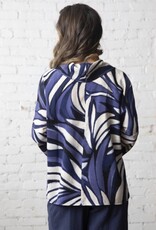 LIV by Habitat Abstract Cowl Neck Pullover