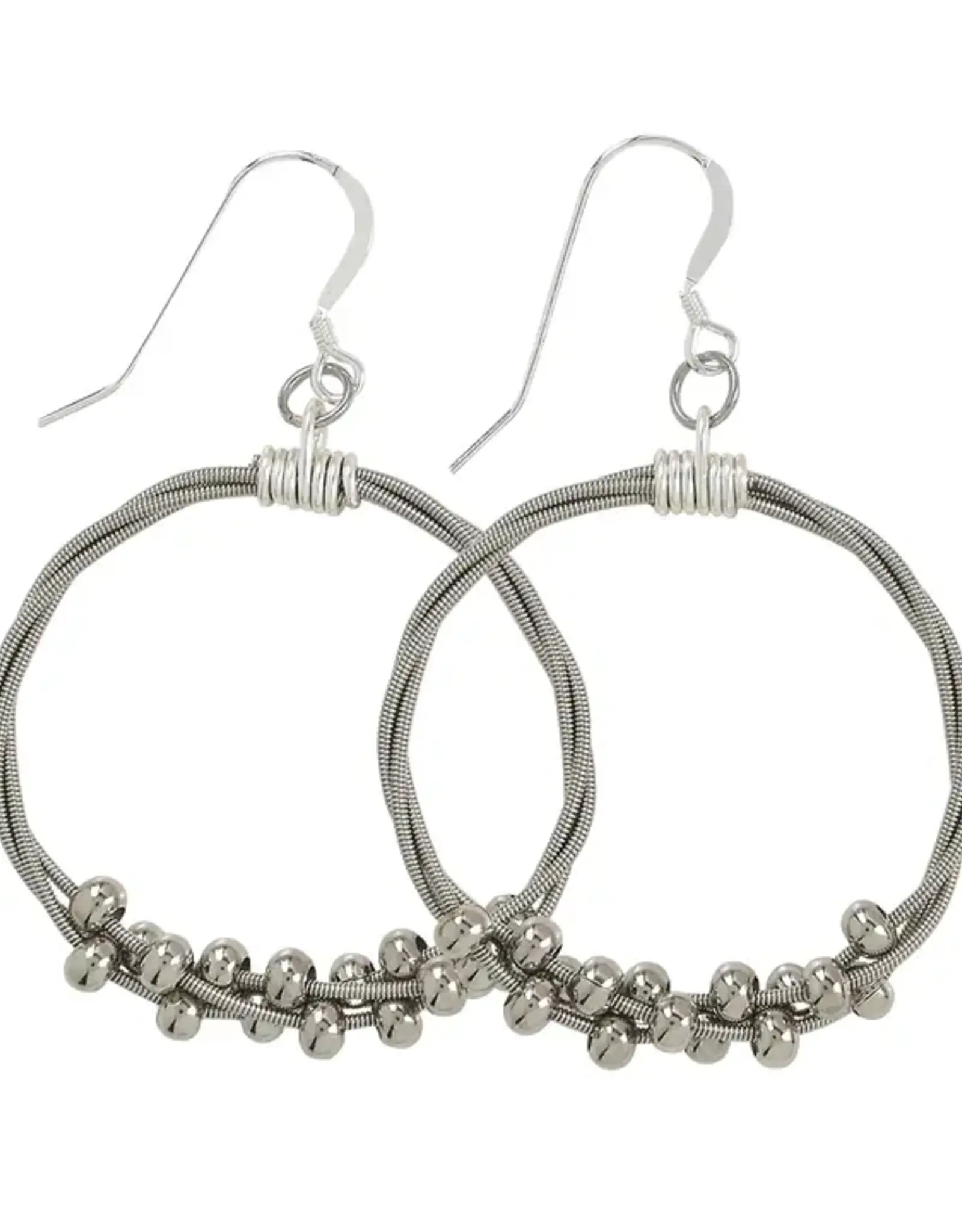 High Strung Studios  Floating Melody Hoop Earring