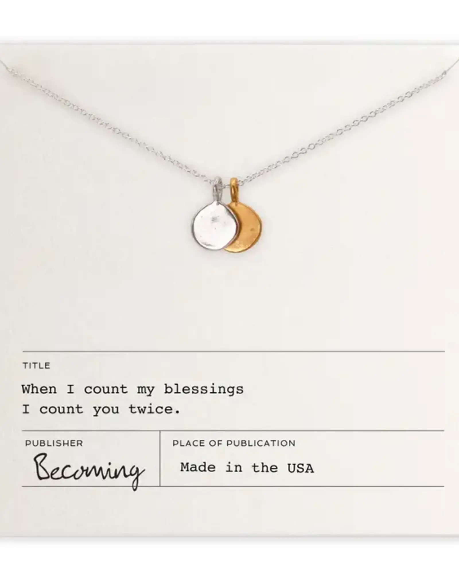 Becoming Jewelry Count My Blessings Necklace
