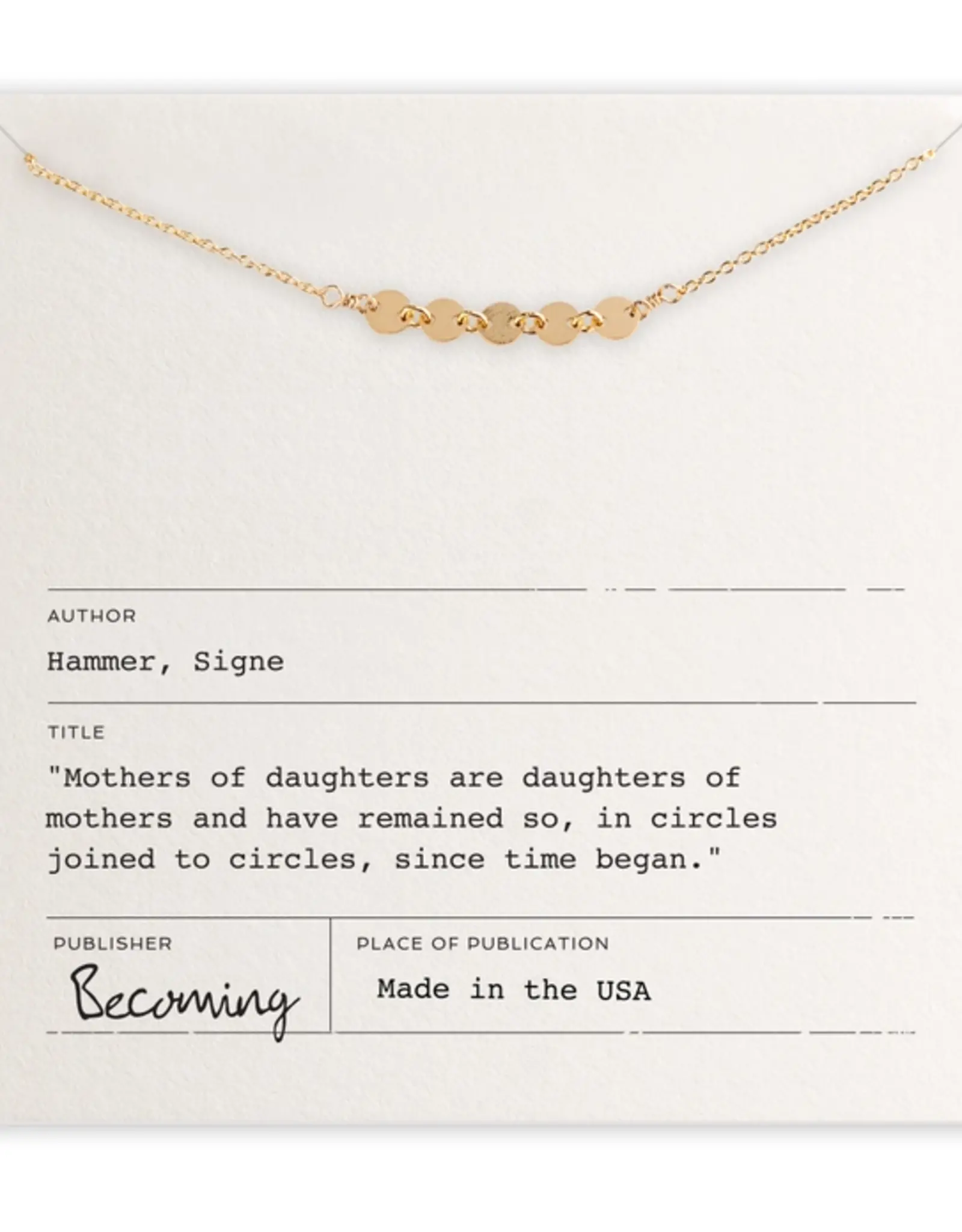 Becoming Jewelry Mothers & Daughters Necklace