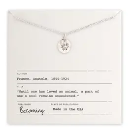 Becoming Jewelry Paw Print Necklace