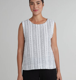 Cut Loose Pinstripe Linen Shell