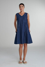 Cut Loose Denim Flax Patch Dress