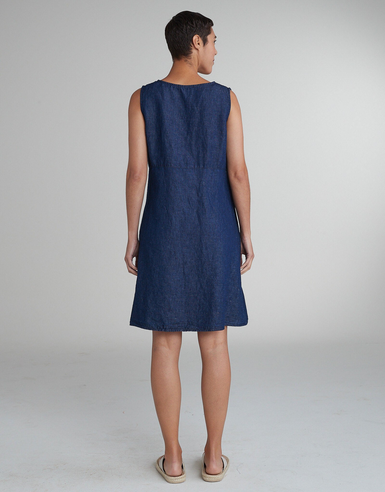 Cut Loose Denim Flax Patch Dress