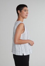 Cut Loose Pinstripe Linen Shell