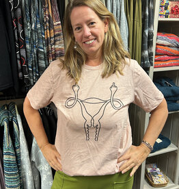 House Of Rodan Middle Finger Uterus T-Shirt