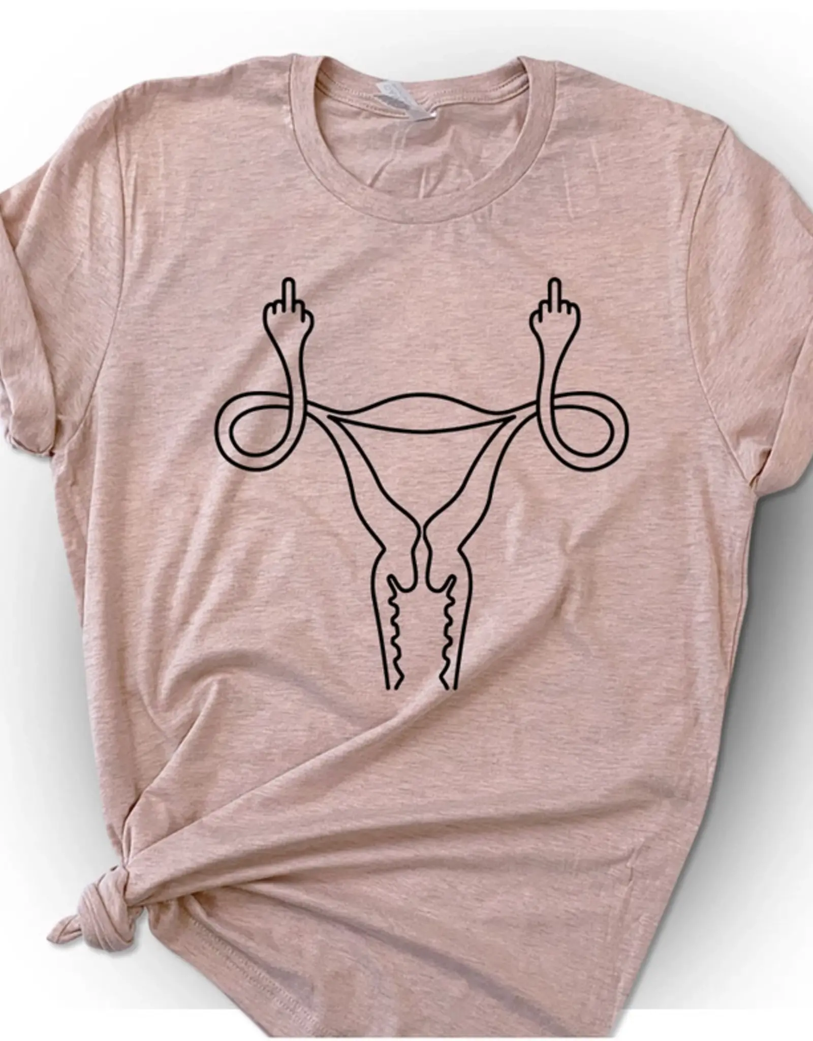House Of Rodan Middle Finger Uterus T-Shirt