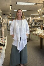 Saga Frayed Edge Hi-Lo Cardigan