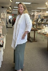 Saga Frayed Edge Hi-Lo Cardigan