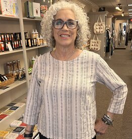Cut Loose Striped Linen Pocket Top