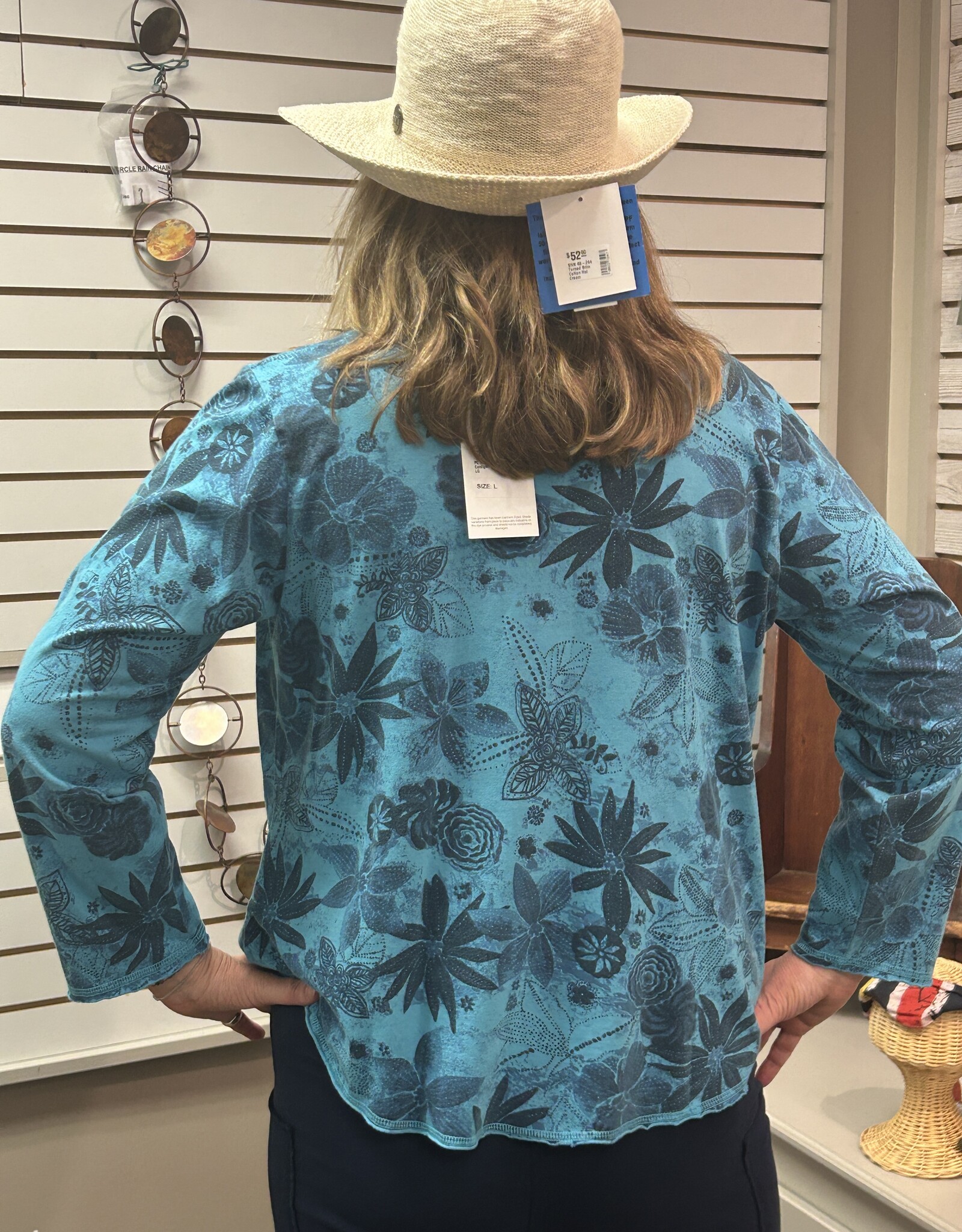 Prairie Cotton, Inc. Printed Button Cardigan