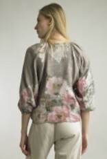 Tempo Paris Linen Floral Wrap Jacket