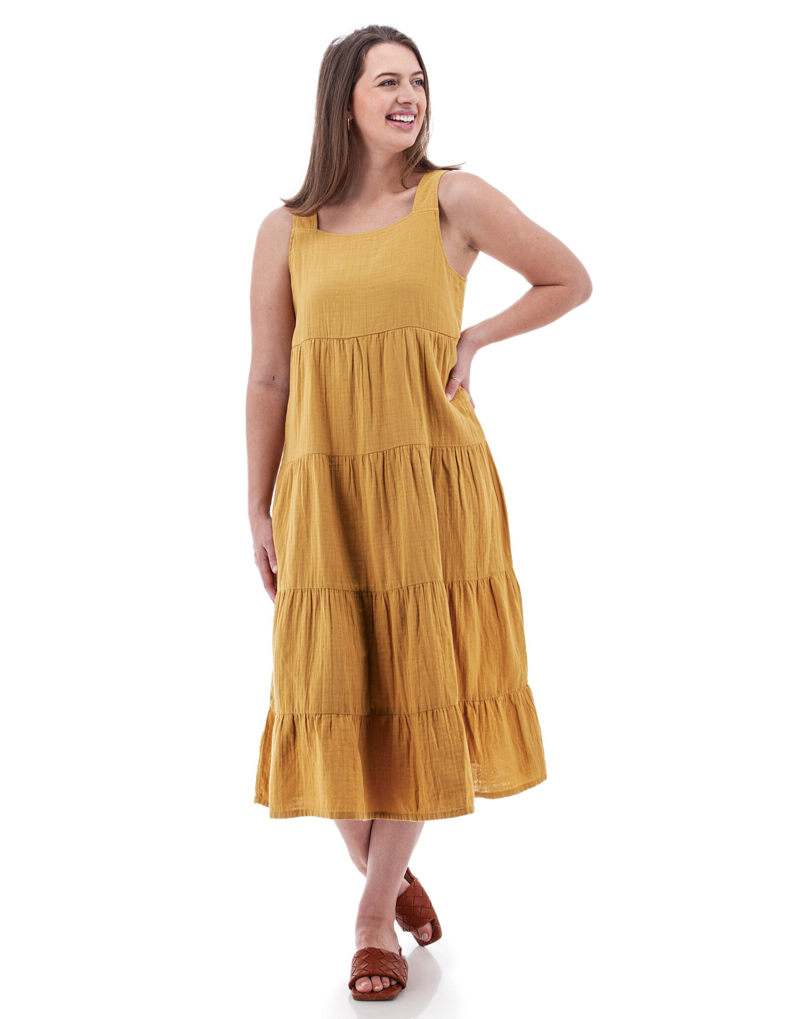 Aventura Kelford Tiered Midi Dress