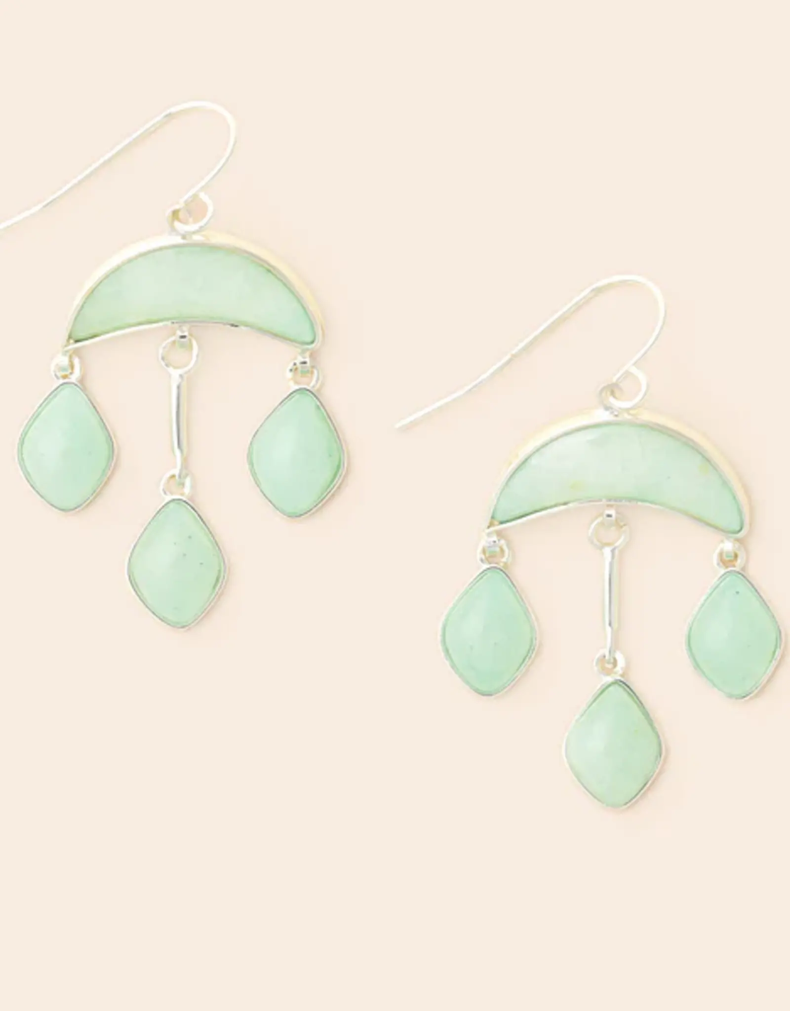 Scout Stone Crescent Drop Earrings