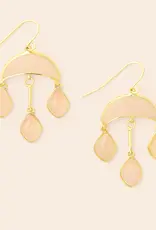 Scout Stone Crescent Drop Earrings