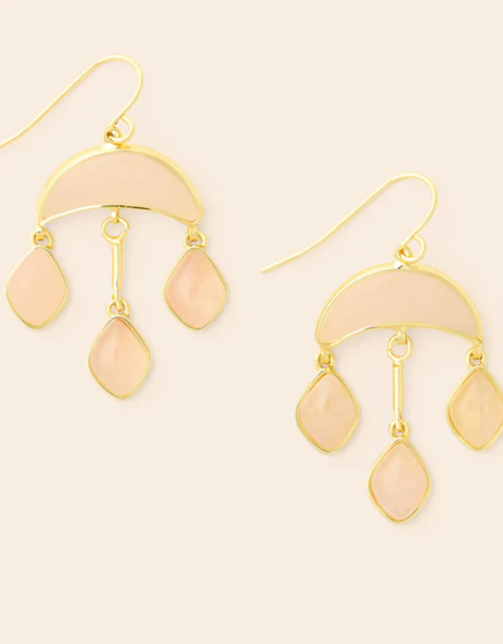 Scout Stone Crescent Drop Earrings