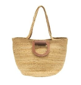 Joy Susan Accessories Calypso Jute Wood Handle Tote