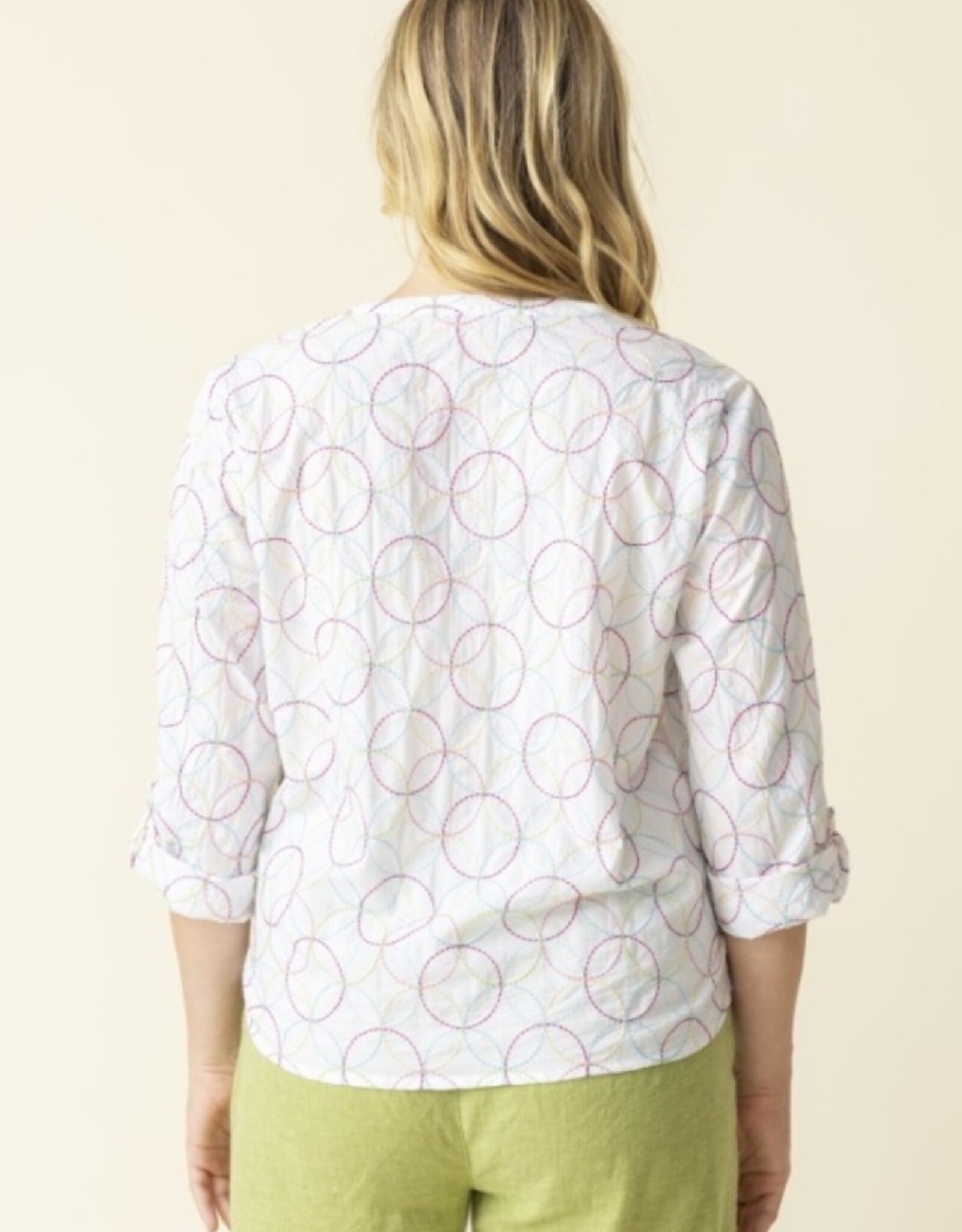 Habitat Embroidered Tie Front Top