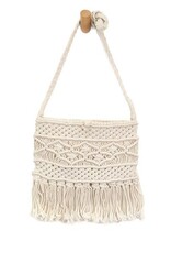 Joy Susan Accessories Maeve Macrame Crossbody w/ Fringe