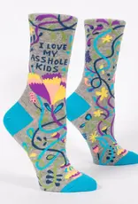 Blue Q Women's Funny Crew Socks