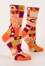 Blue Q Women's Funny Crew Socks