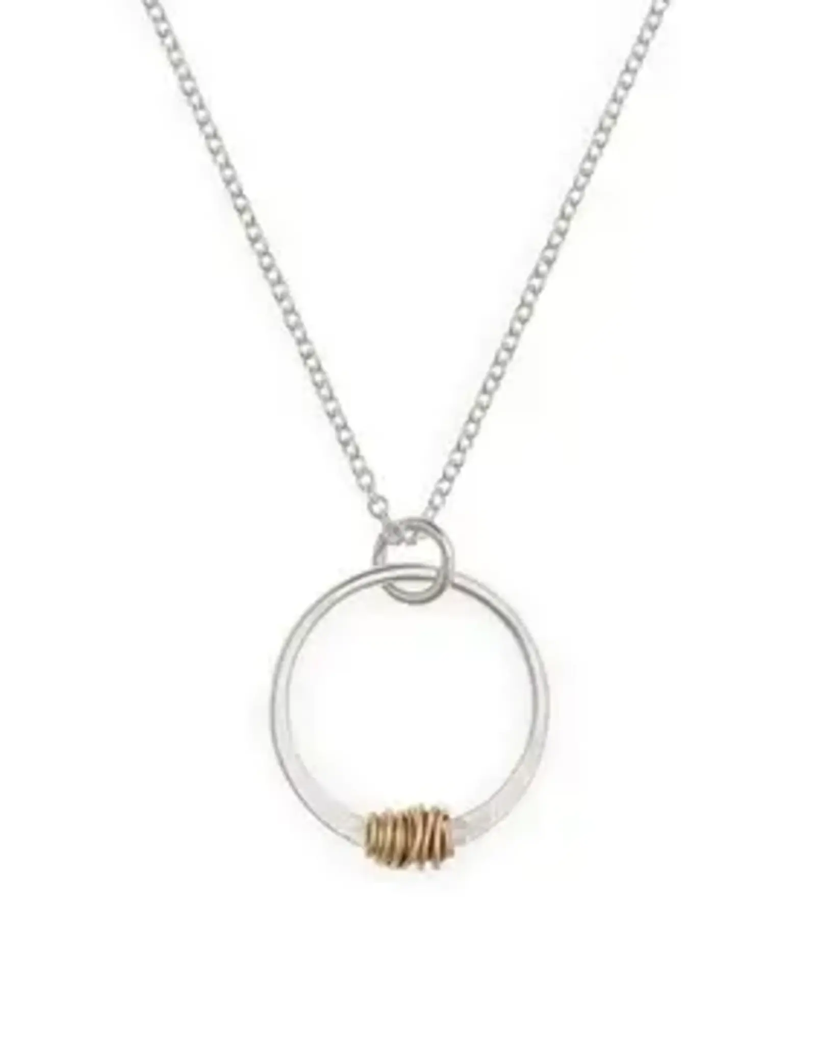 Freshie & Zero Wire Wrap Circle Necklace