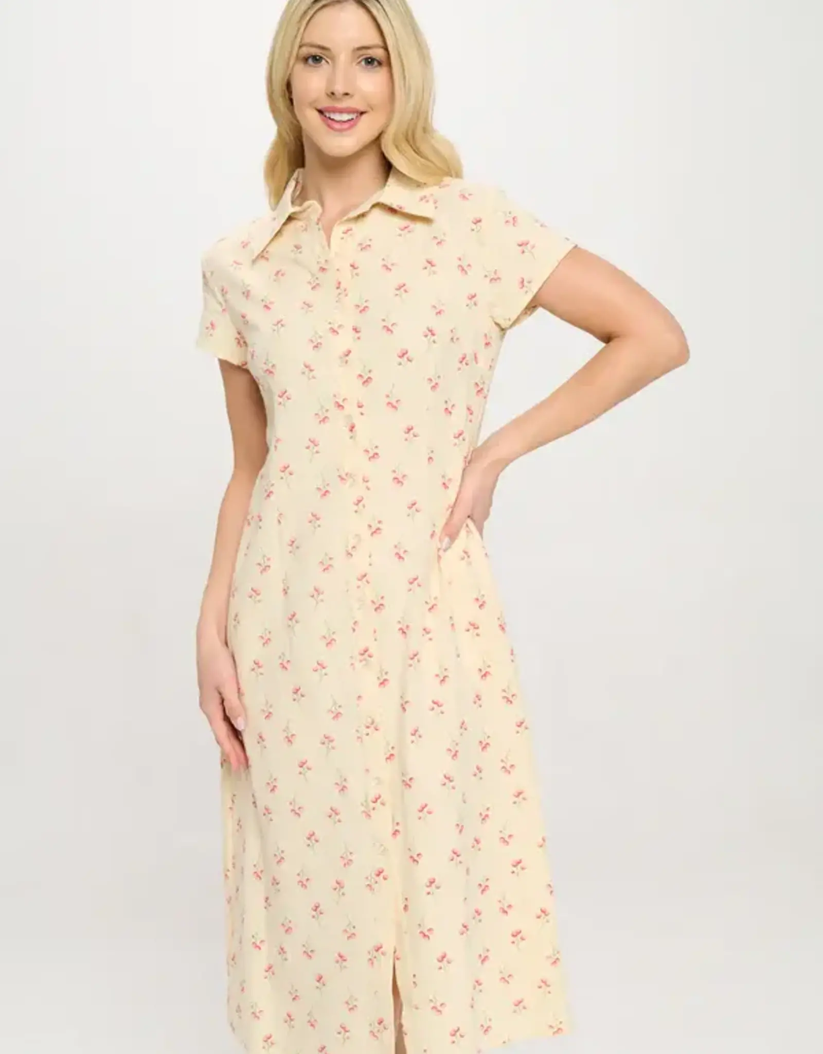 SM Wardrobe Cherry Button Dress