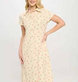SM Wardrobe Cherry Button Dress