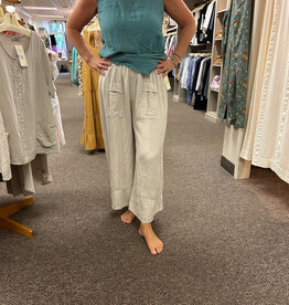 Saga Button Hem Wide Leg Pant