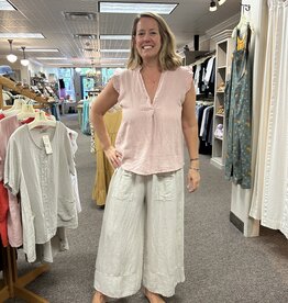Saga Flirty Ruffle Cap Top